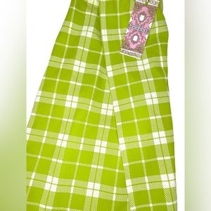 Plaid side Split Skirt